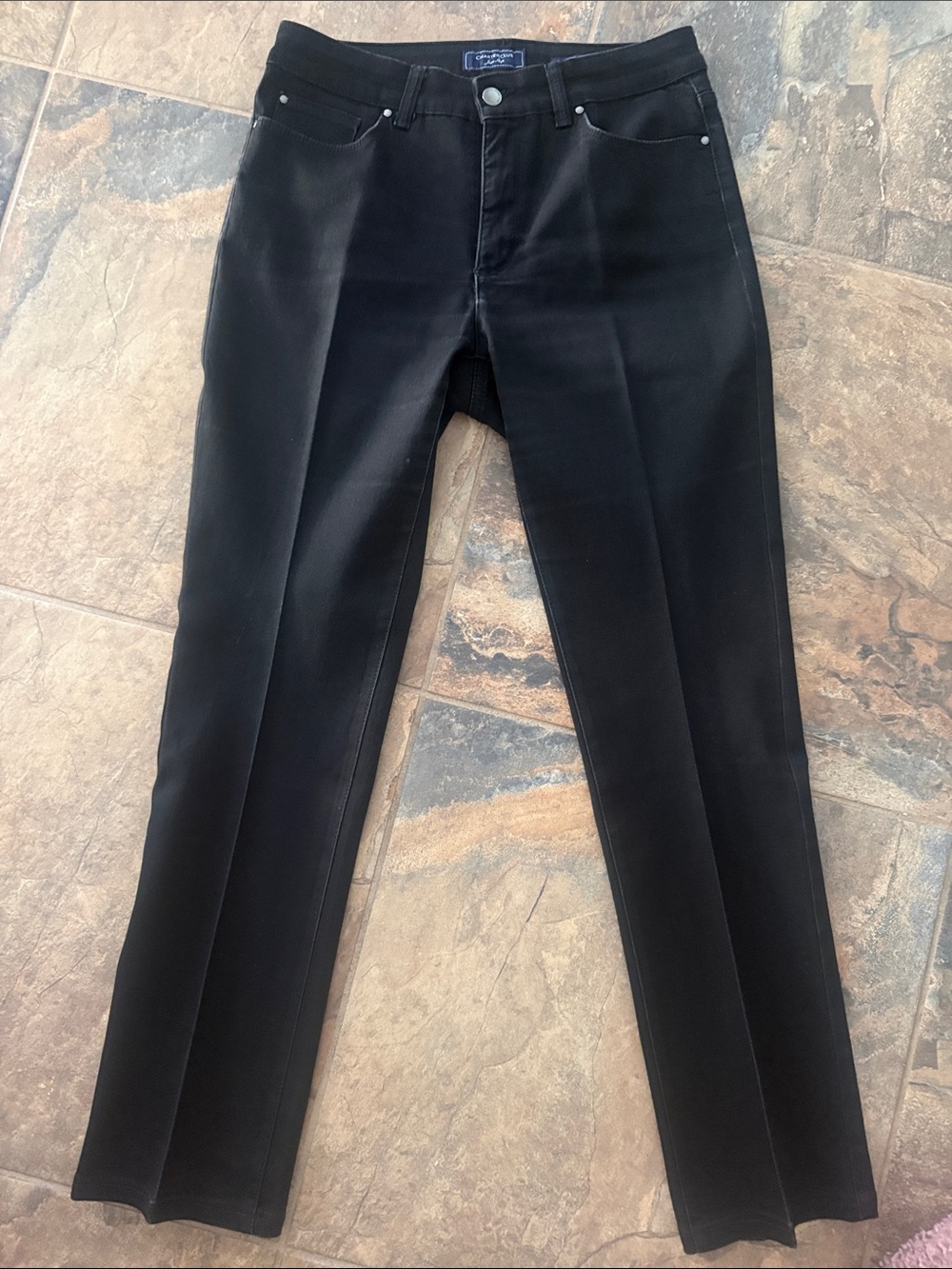 Charter Club Black Pants with Navy Label
